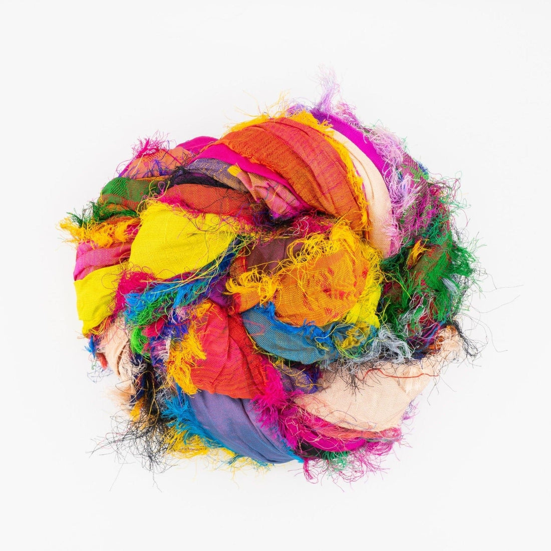 Tibet Jewels Recycled Sari Silk Ribbon for Crafting & Decor