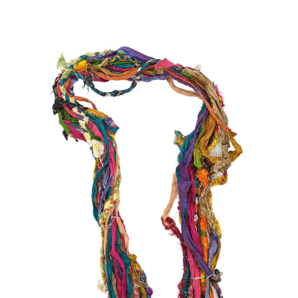Istanbul Sparkle Recycled Sari Silk Ribbon for Bohemian Decor