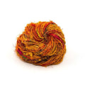 Lux Adventure Recycled Silk Yarn in Vibrant Teal and Purple