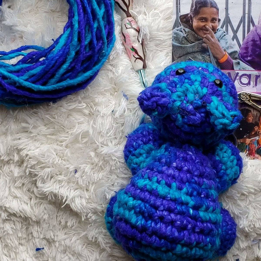 DIY Crochet Baby Hippo Stuffed Animal Kit - Easy Craft Project