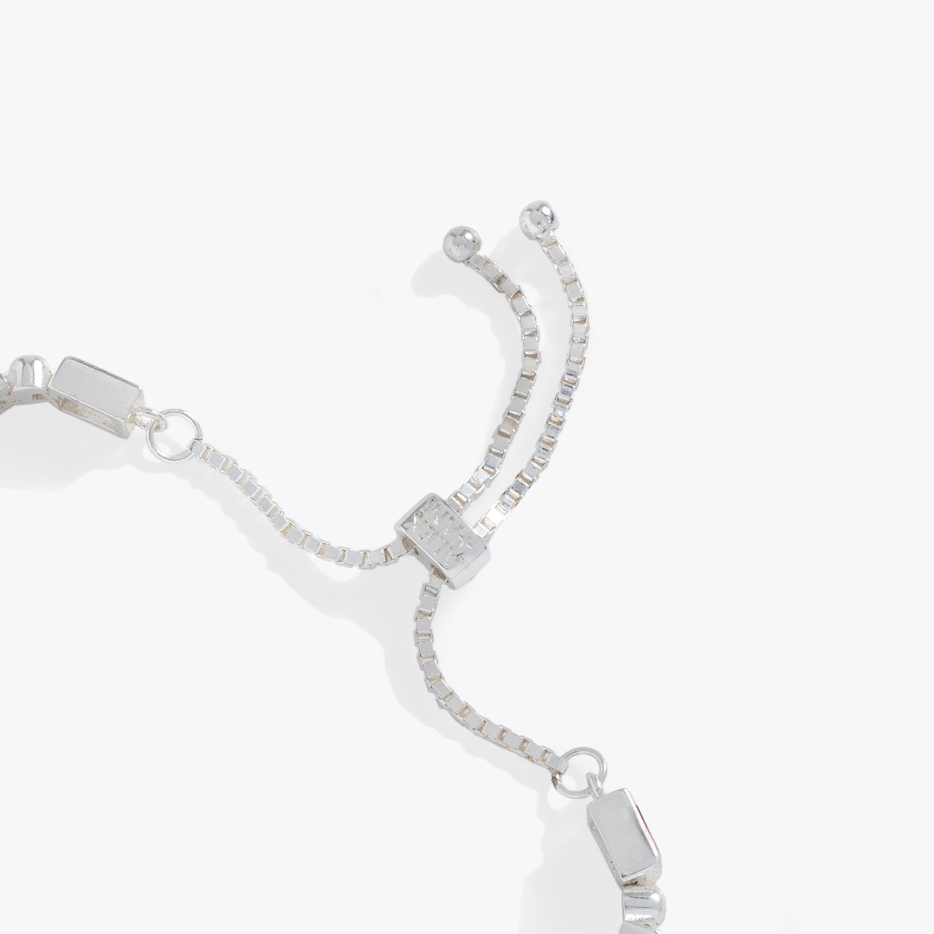 Red, White and Blue Baguette Crystal Bolo Bracelet