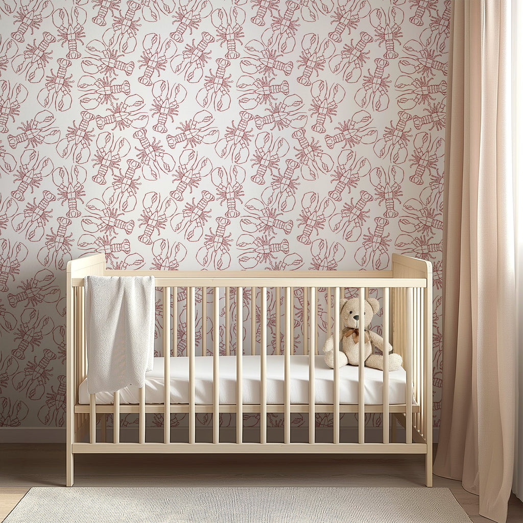 Lachlan Animal Print Wallpaper - Coastal Whimsical Decor