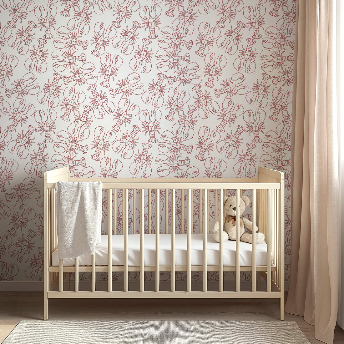 Lachlan Animal Print Wallpaper - Coastal Whimsical Decor