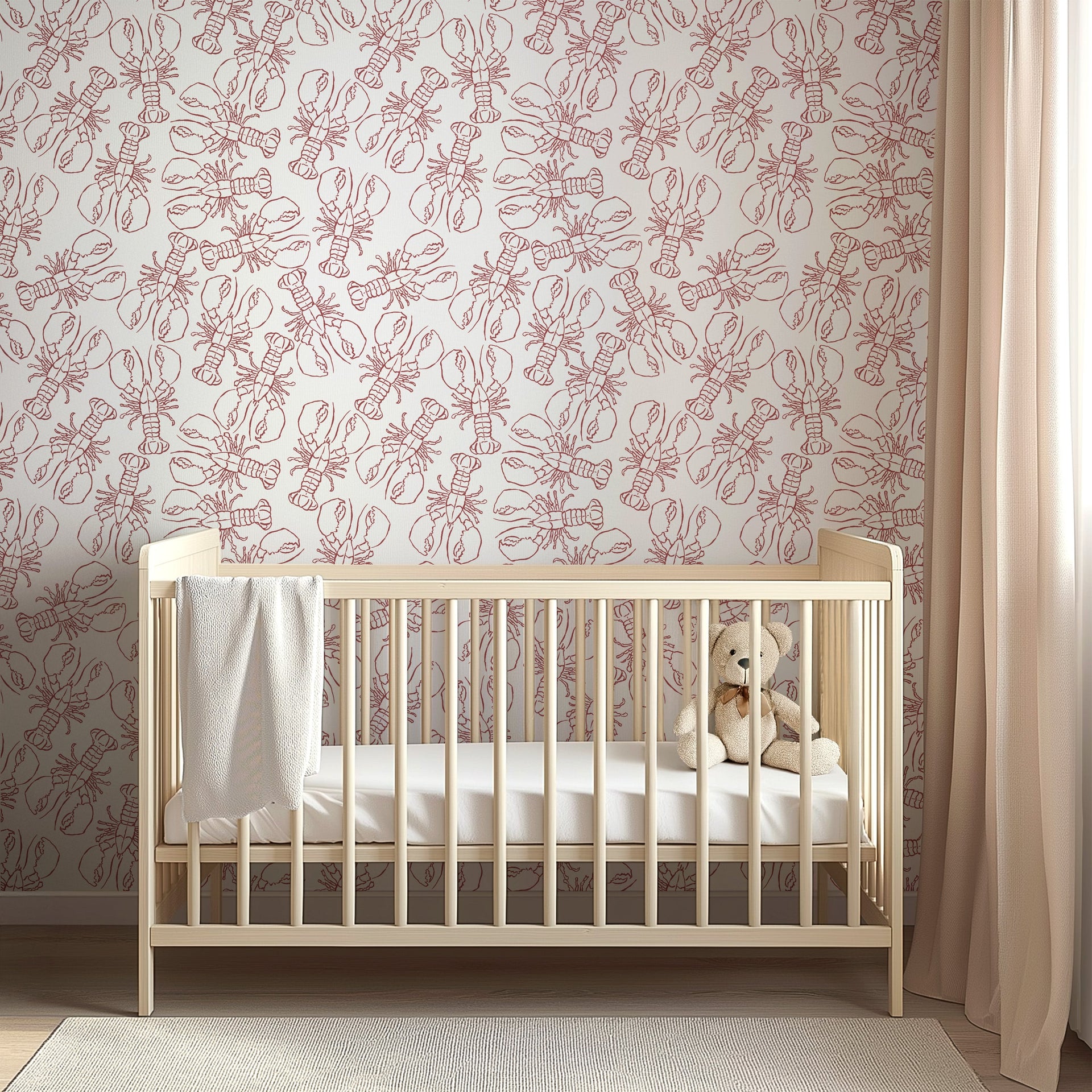 Lachlan Animal Print Wallpaper - Coastal Whimsical Decor