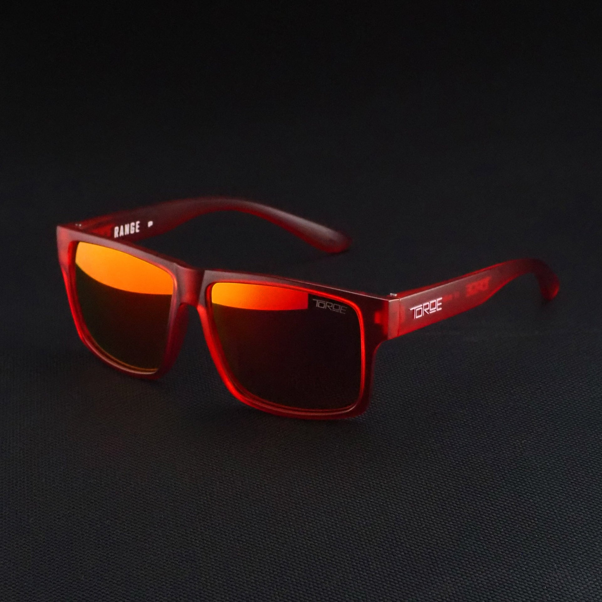 Frost Red Polarized Mirrored Sunglasses for Water Sports
