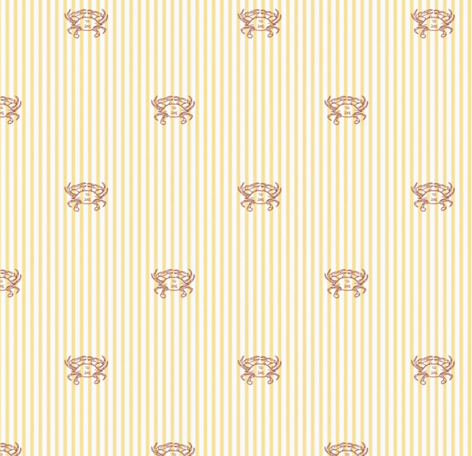 Claude Coastal Wallpaper - Preppy Blue & Sage Green Design
