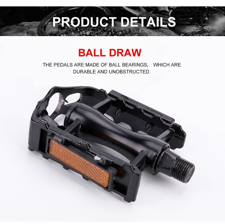 Universal Non-Slip Aluminum Platform Pedals for Mountain Bikes