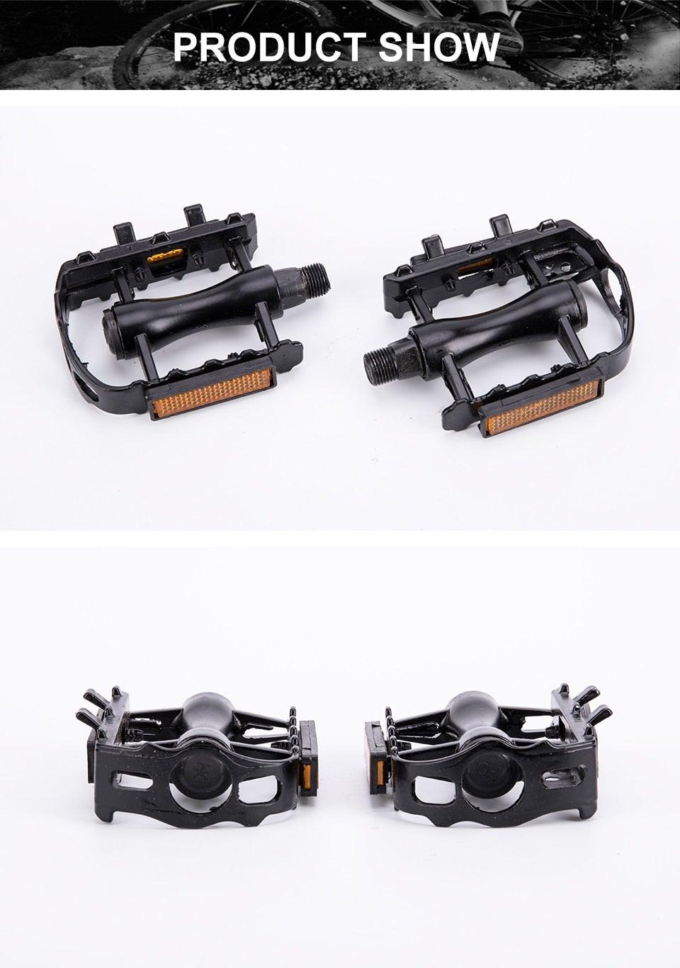 Universal Non-Slip Aluminum Platform Pedals for Mountain Bikes
