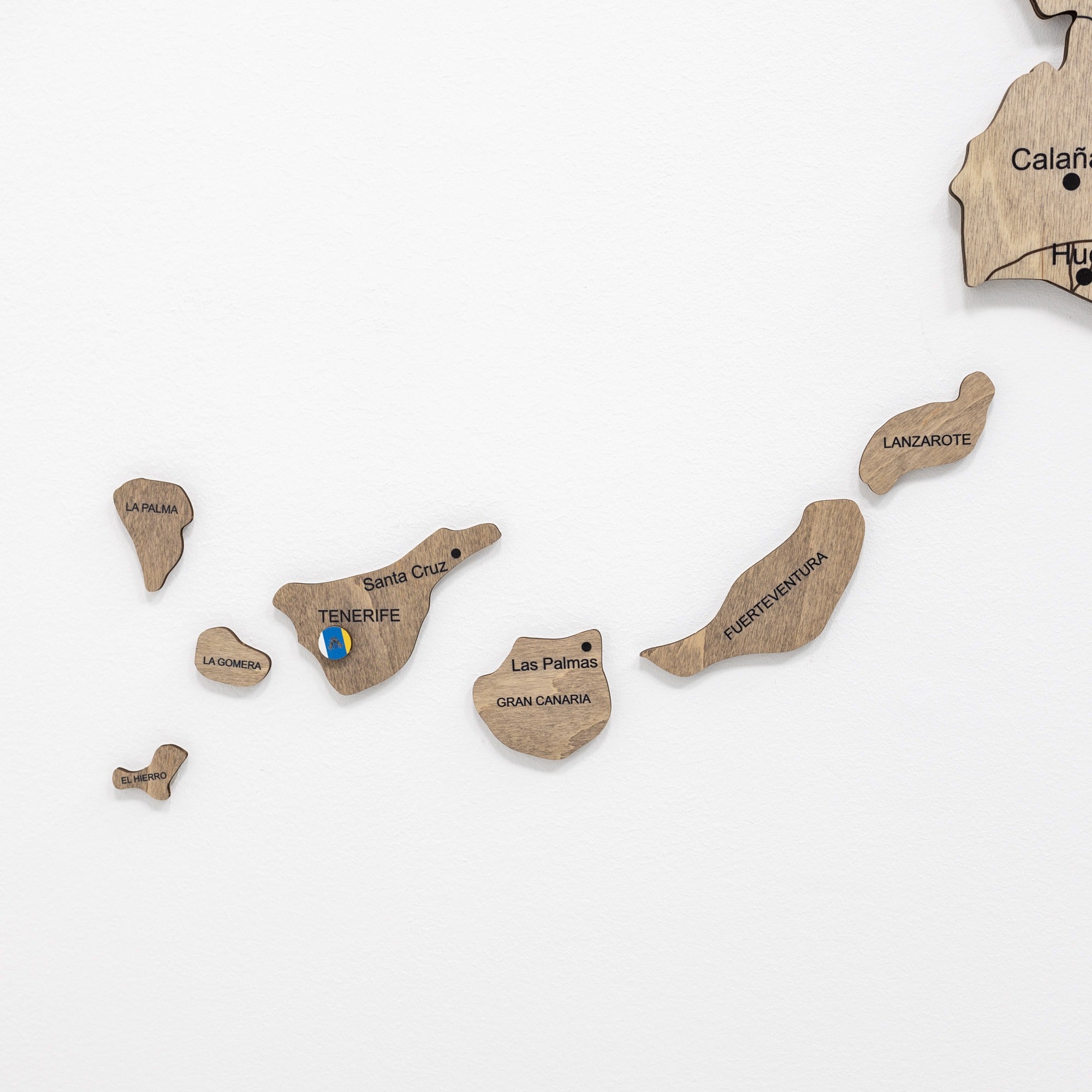 Terra Wooden Map of Spain – Earthy Toned Wall Art Decor
