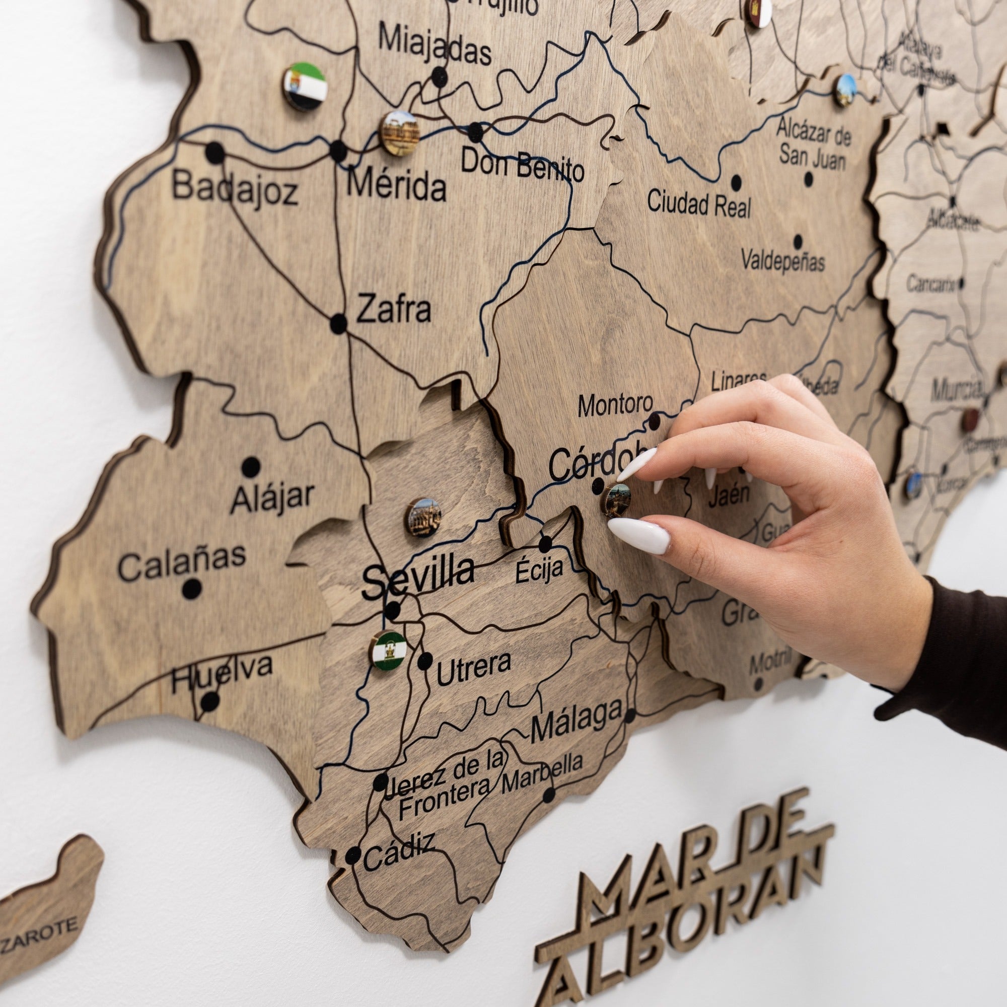 Terra Wooden Map of Spain – Earthy Toned Wall Art Decor
