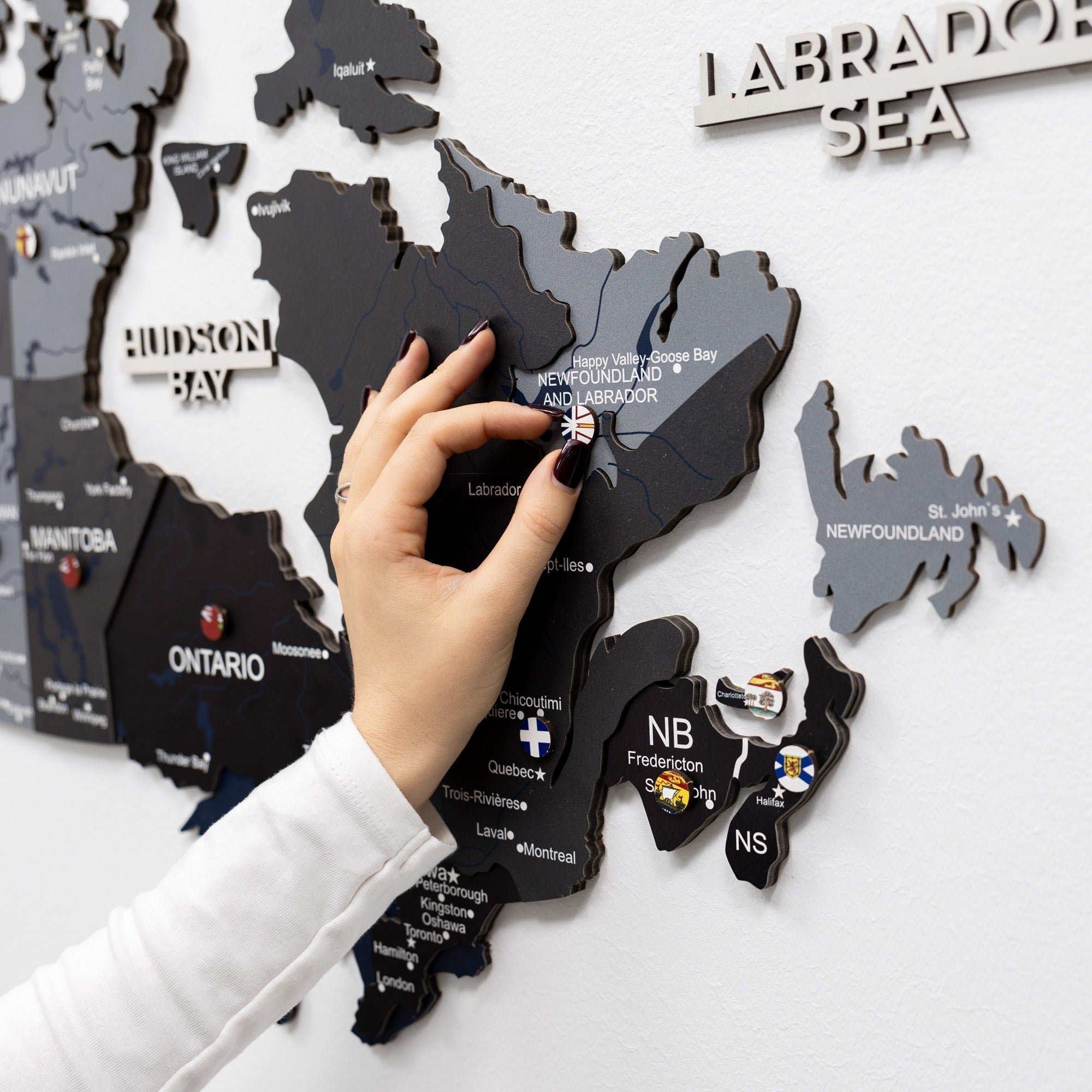 3D Wooden Map of Canada – Nordik Wall Art Decor