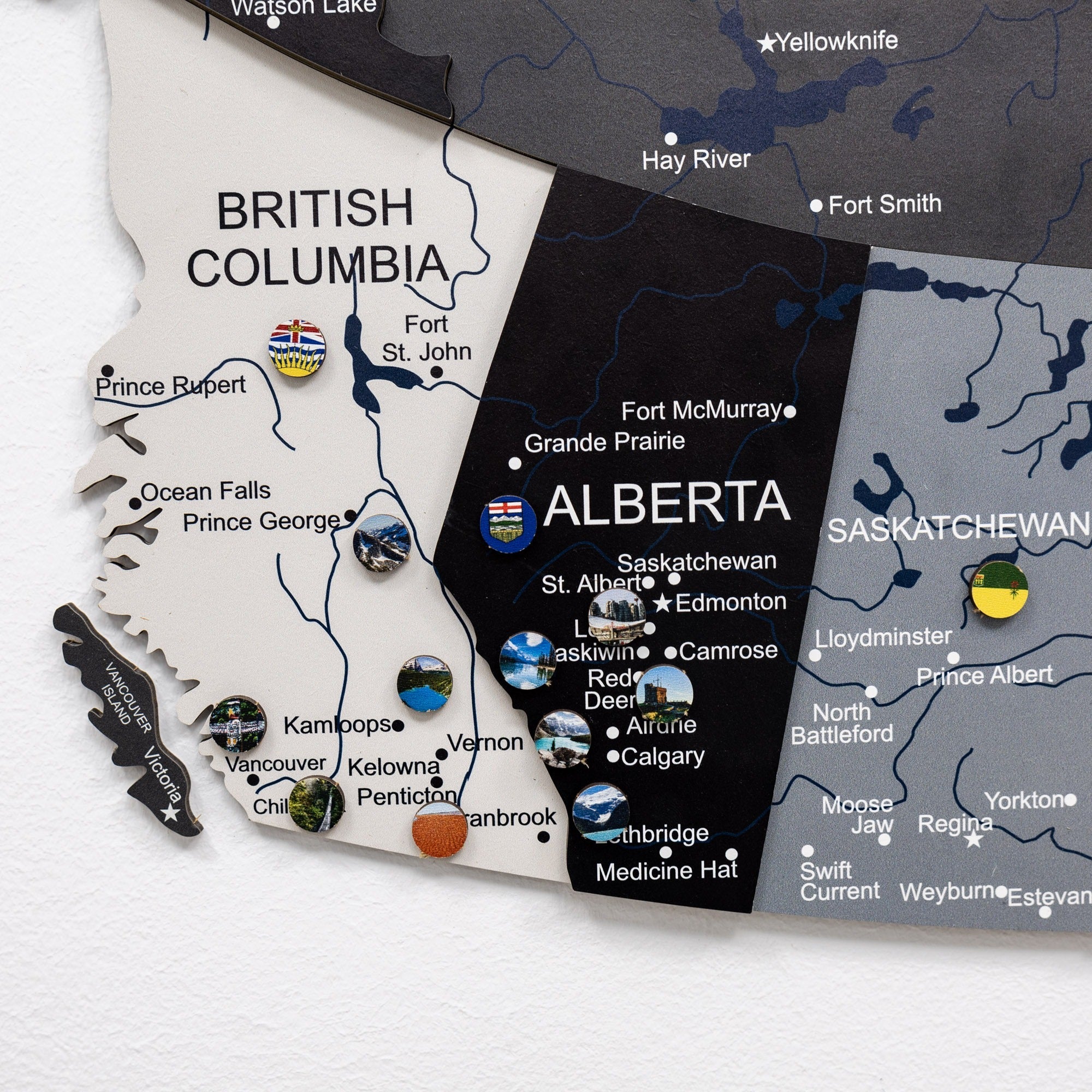 3D Wooden Map of Canada – Nordik Wall Art Decor