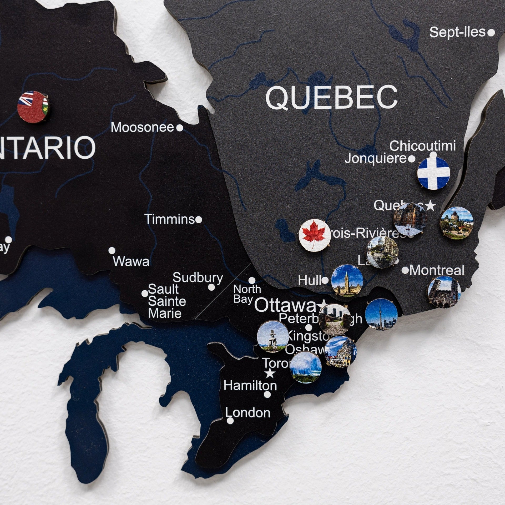3D Wooden Map of Canada – Nordik Wall Art Decor