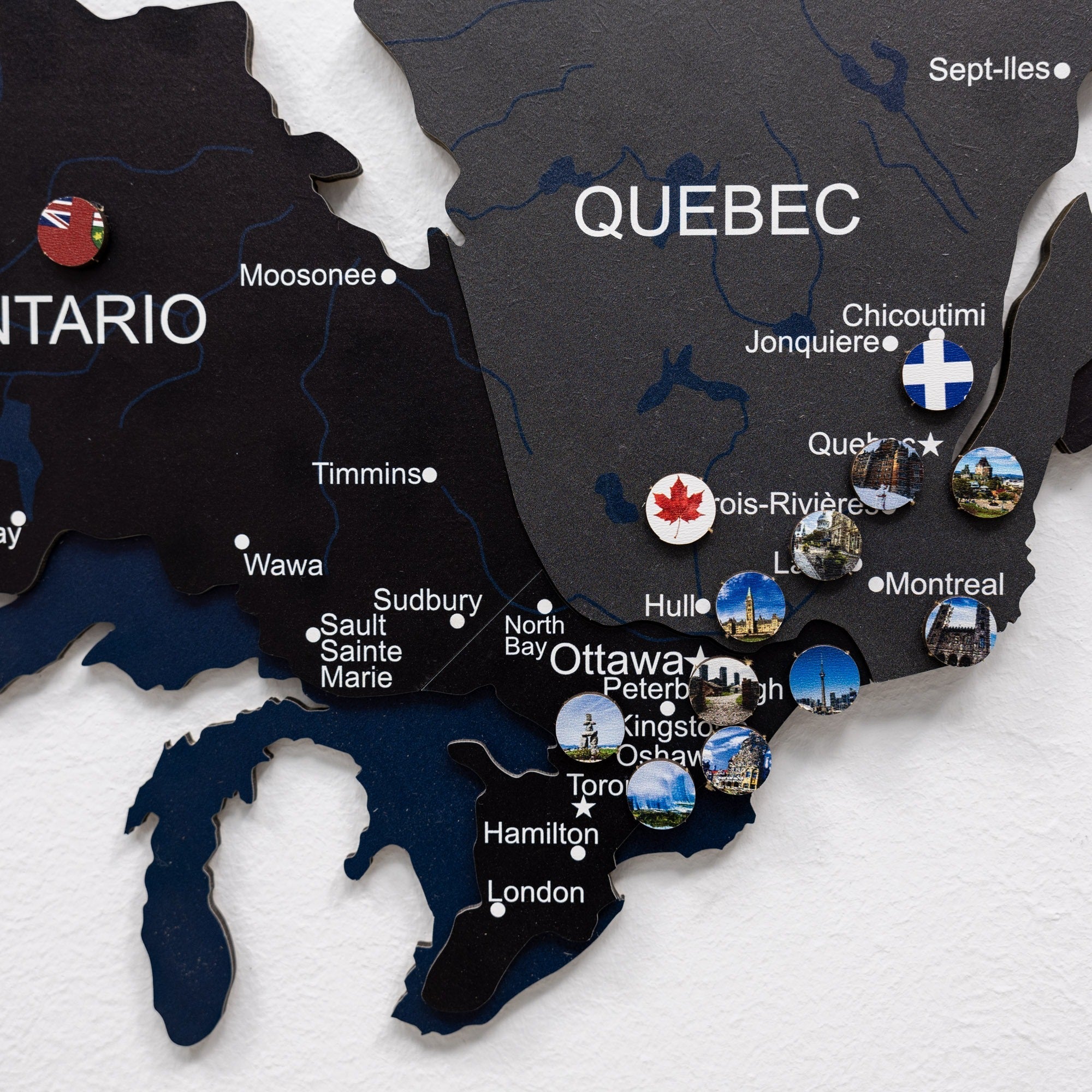3D Wooden Map of Canada – Nordik Wall Art Decor
