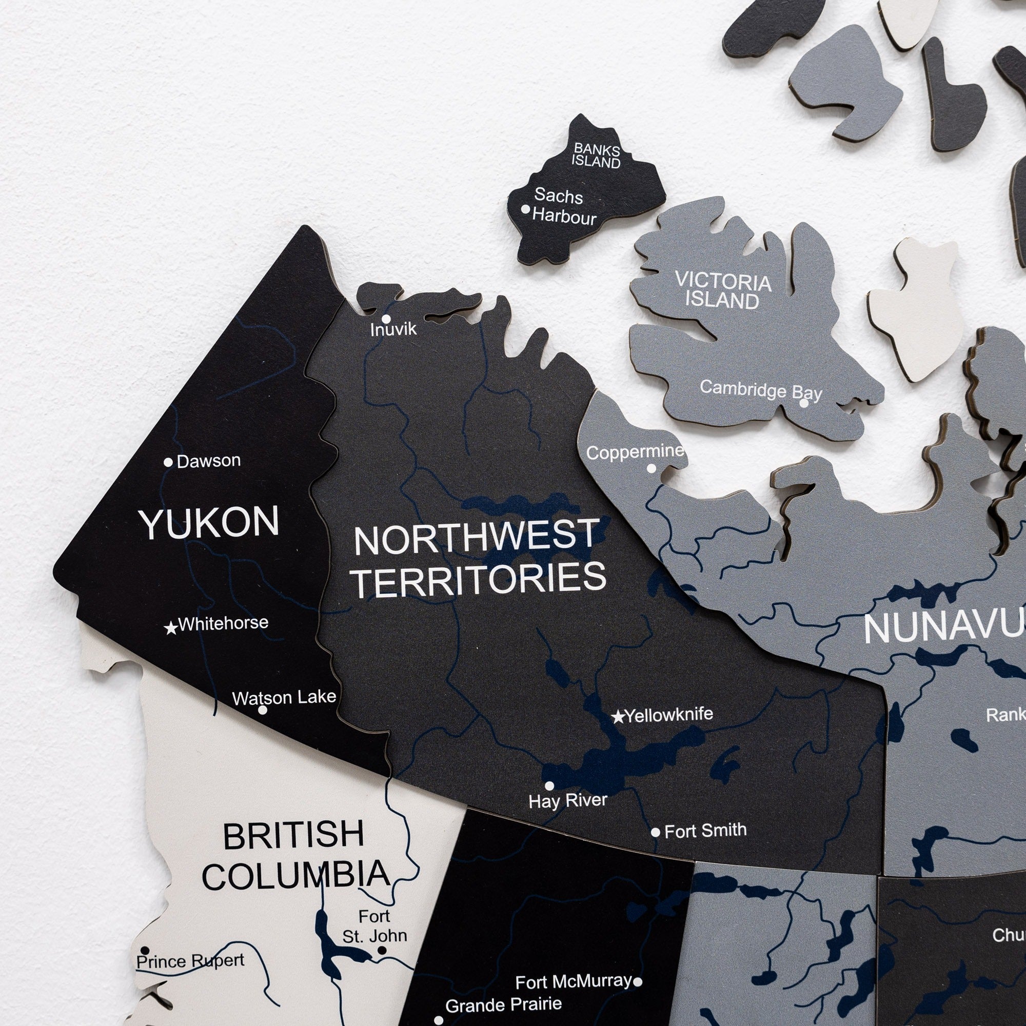 3D Wooden Map of Canada – Nordik Wall Art Decor