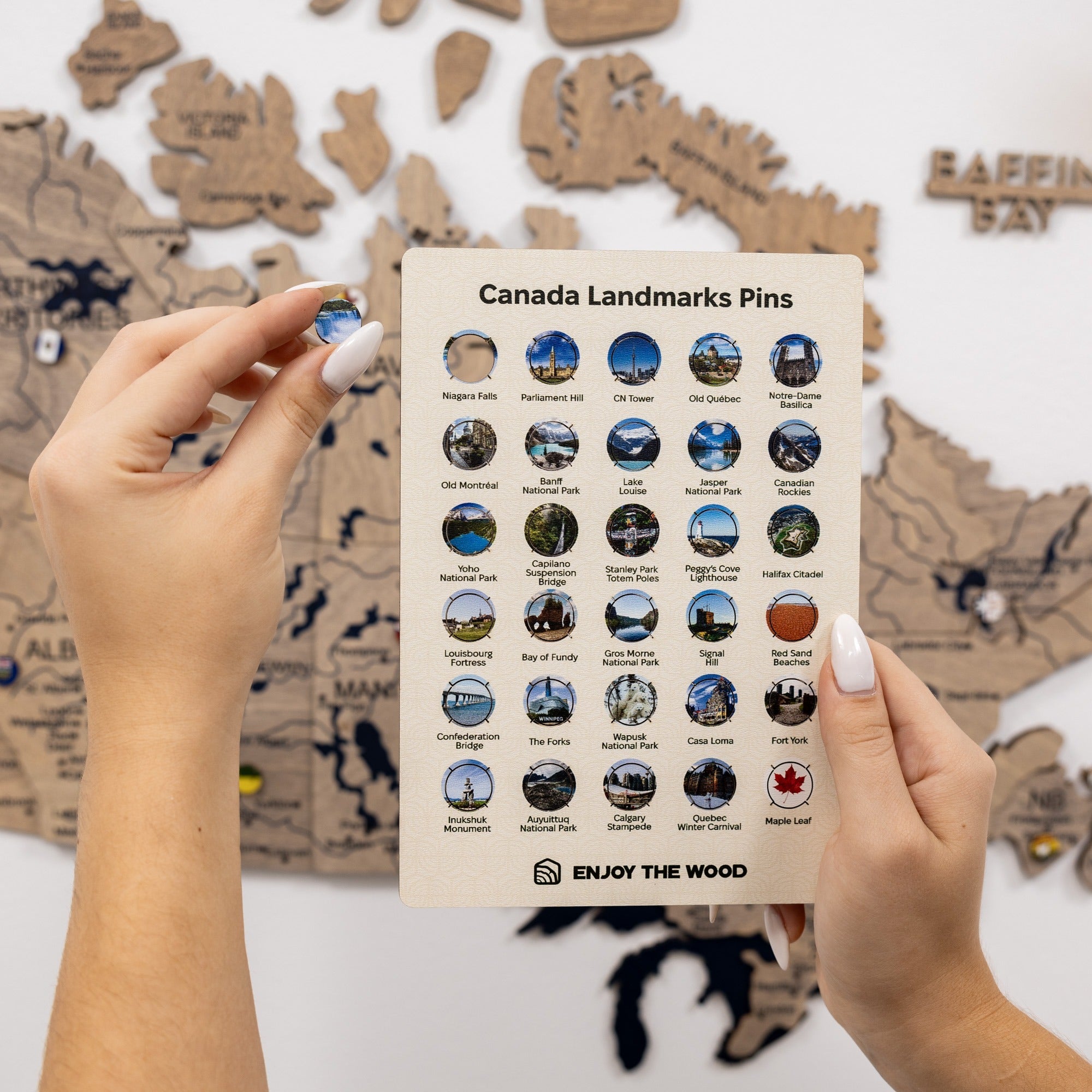 3D Wooden Map of Canada – Terra Wall Art Decor