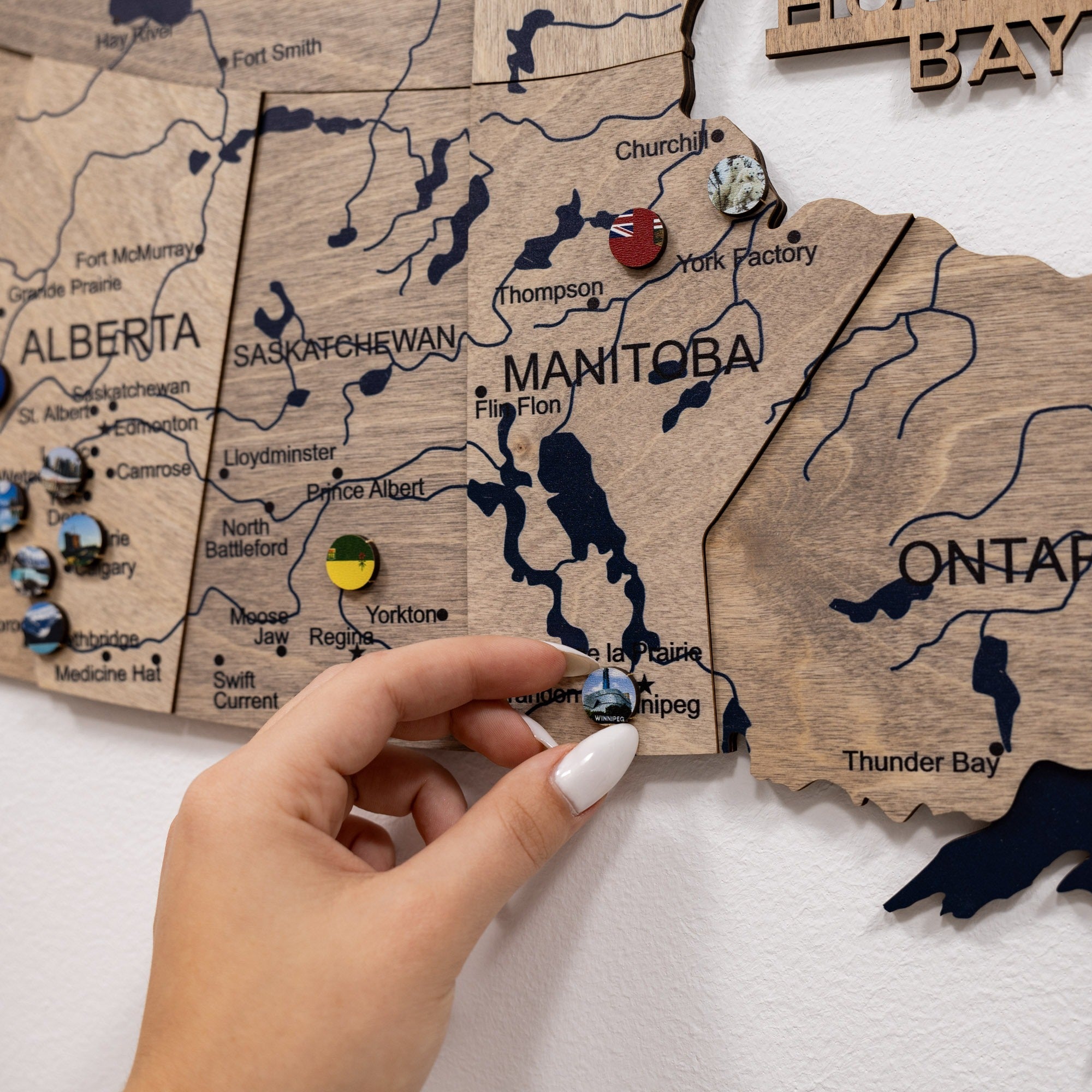 3D Wooden Map of Canada – Terra Wall Art Decor