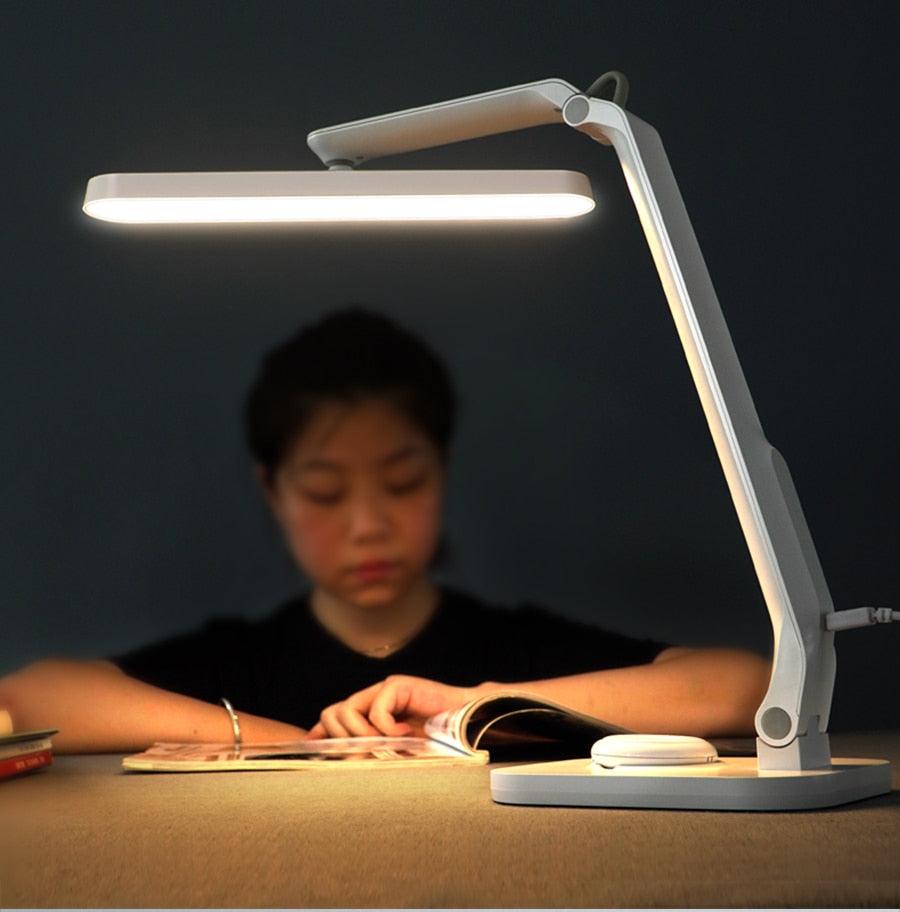 Remote Control LED Desk Lamp - Eye-Caring Dimmable Office Light - close-up detail