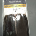 10-inch Yaki lace closure hair piece in Color 1B natural black shade