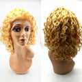 15" Curly Lace Front Remy Human Hair Wig