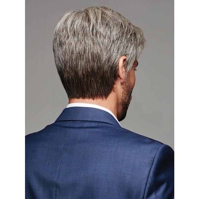 Reserved Men's Tapered Hairpiece for Natural Groomed Style