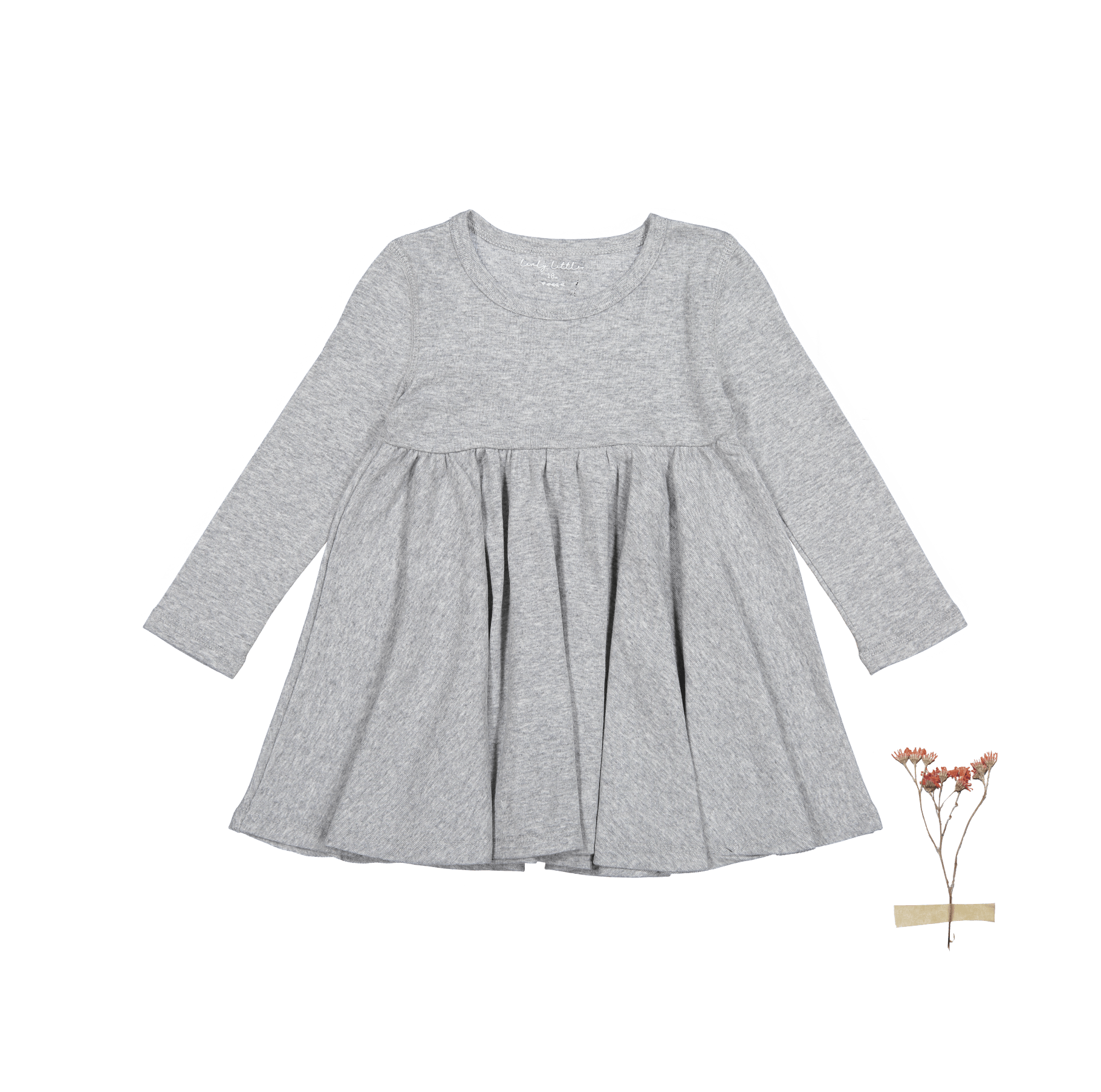 The Long Sleeve Dress - Heather