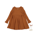 The Long Sleeve Dress - Caramel