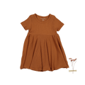 The Short Sleeve Dress - Caramel