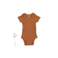 The Short Sleeve Onesie - Caramel