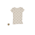 The Printed Short Sleeve Tee - Sand Leaf