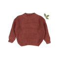 The Chunky Knit Sweater - Rosewood