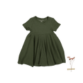 The Short Sleeve Dress - Moss