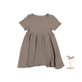The Short Sleeve Dress - Taupe