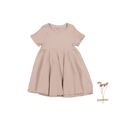 The Short Sleeve Dress - Mauve