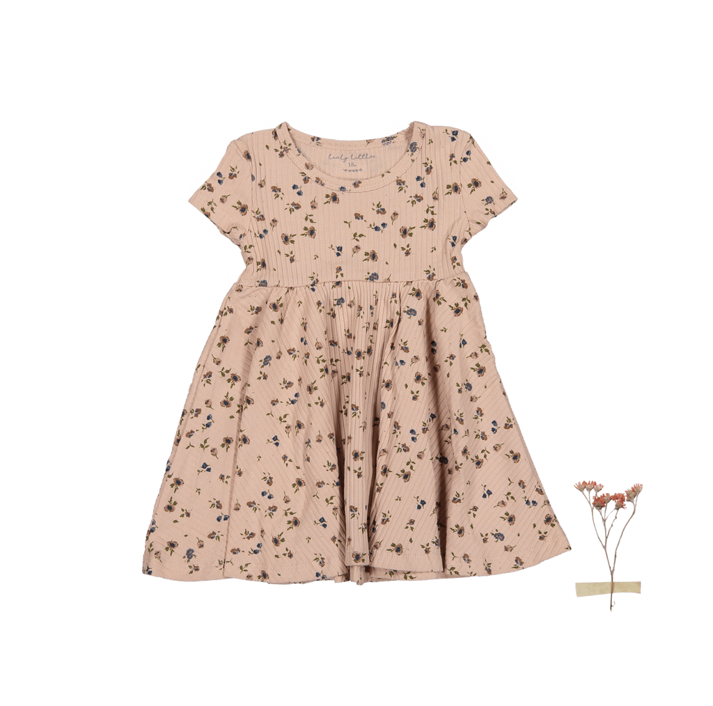 The Printed Short Sleeve Dress - Floral Blush