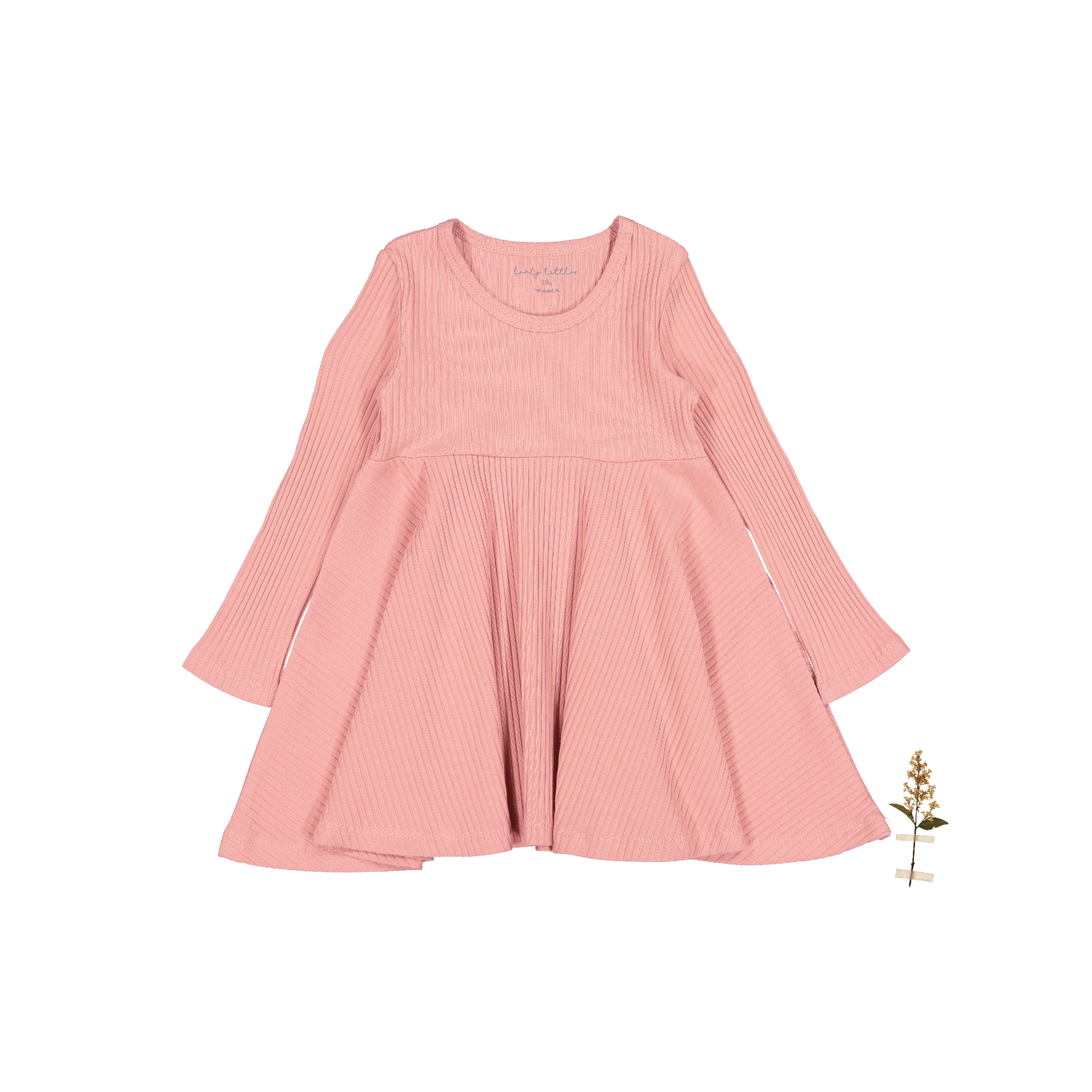 The Long Sleeve Dress - Rose