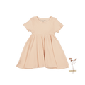 The Short Sleeve Dress - Powder