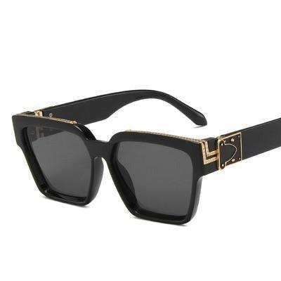 Retro Square Aviator Polarized Sunglasses UV400 Alloy Frame