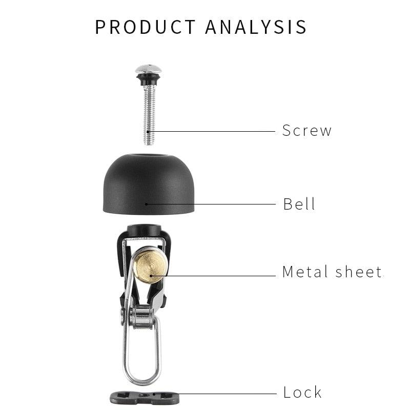 Vintage Style Bicycle Bell Stainless Steel Handlebar Ring Bell