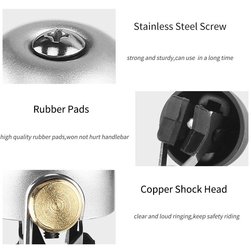 Vintage Style Bicycle Bell Stainless Steel Handlebar Ring Bell