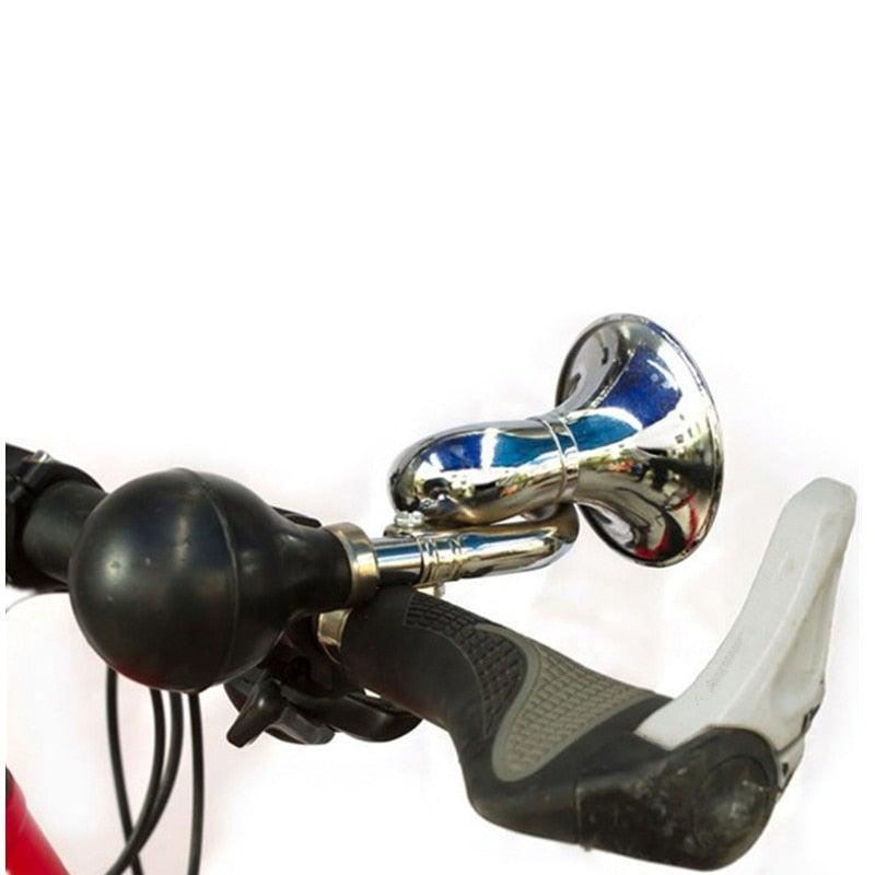 Vintage Style Metal Bicycle Horn - 18cm Retro Bugle Hooter