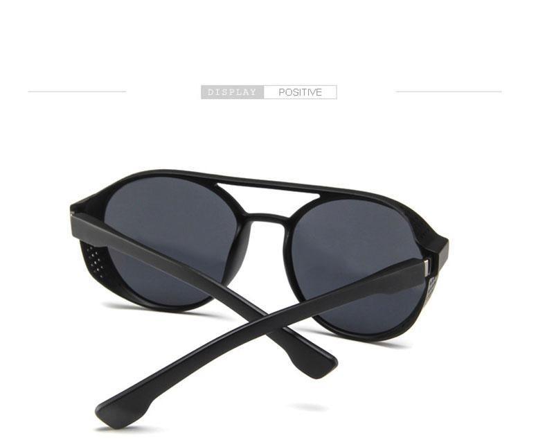 Round Polarized Sunglasses - Retro Double Bridge Frames
