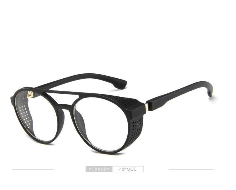 Round Polarized Sunglasses - Retro Double Bridge Frames