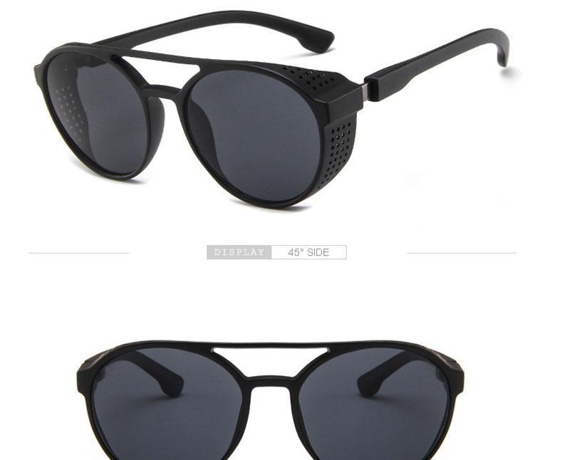 Round Polarized Sunglasses - Retro Double Bridge Frames