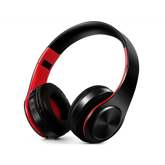 Retro Stereo Bluetooth Headphones with FM, SD Slot & Volume Control