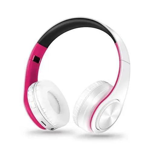 Retro Stereo Bluetooth Headphones with FM, SD Slot & Volume Control