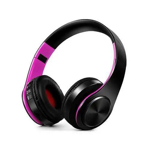 Retro Stereo Bluetooth Headphones with FM, SD Slot & Volume Control