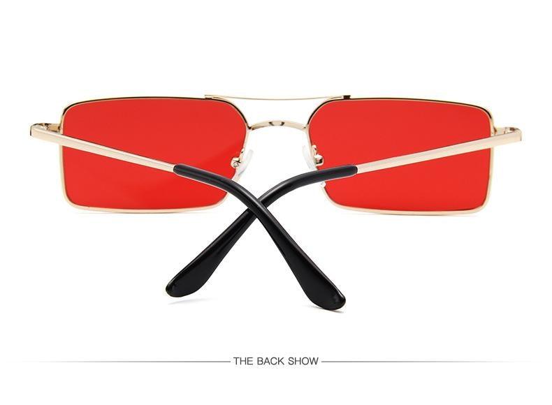 Retro Rectangle Sunglasses for Women Lightweight Vintage Style