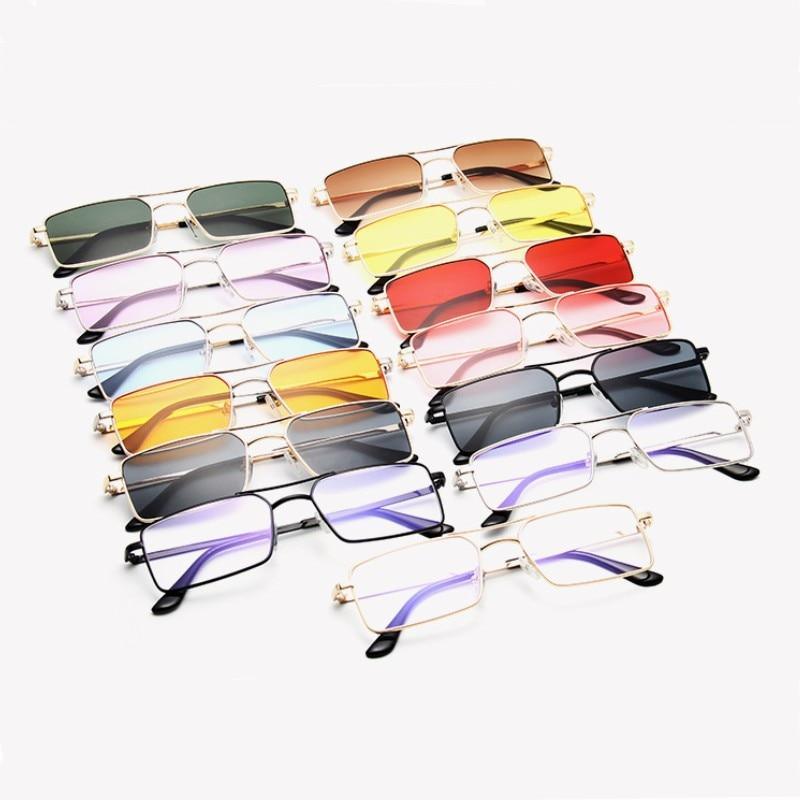 Retro Rectangle Sunglasses for Women Lightweight Vintage Style