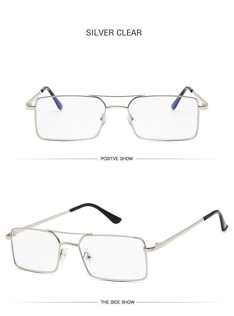 Retro Rectangle Sunglasses for Women Lightweight Vintage Style